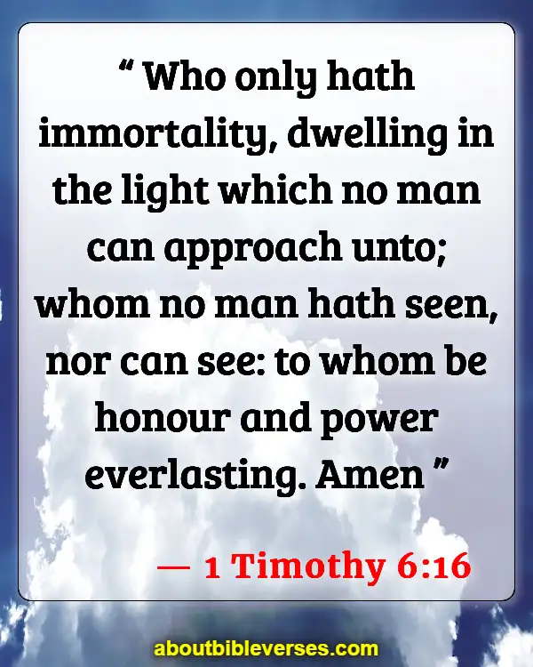 Bible Verses About Growing Spiritually (1 Timothy 6:16)