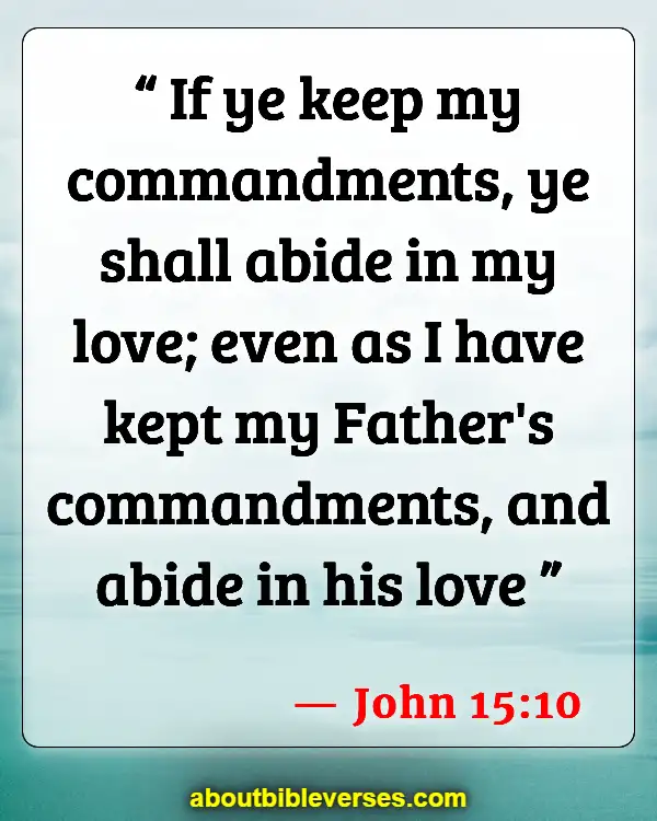Bible Verses For Hate The Sin Love The Sinner (John 15:10)