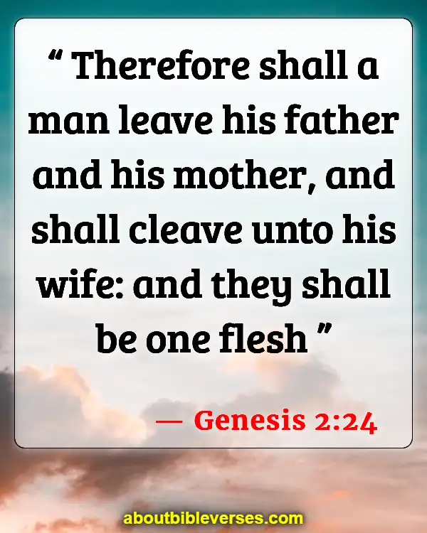 Bible Verses About Husband And Wife Fighting (Genesis 2:24)