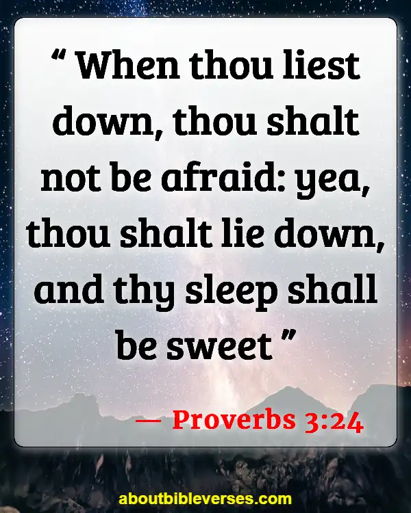Bible Verses About Sleeping Too Much (Proverbs 3:24)