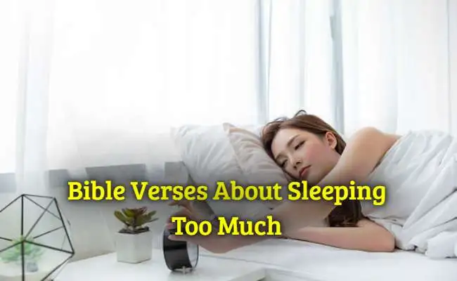 Bible Verses About Sleeping Too Much