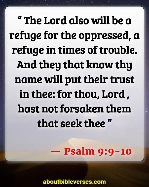Today Bible Verse (Psalm 9:9-10)