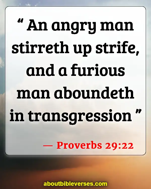 Bible Verses About Strife (Proverbs 29:22)