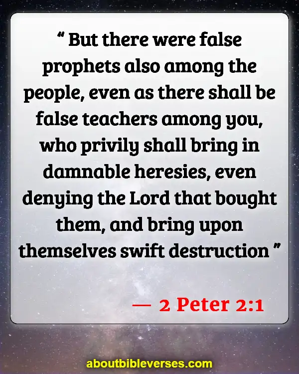 Bible Verses About Warning Of False Prophets (2 Peter 2:1)