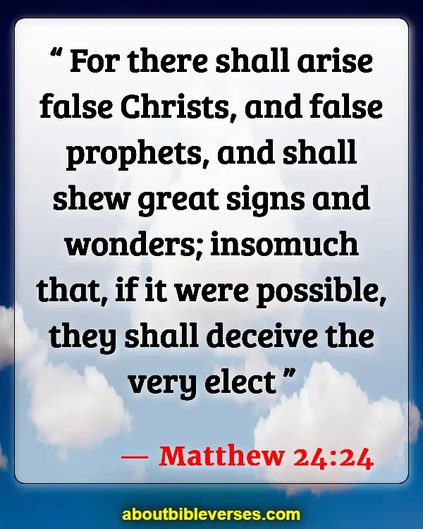 Bible Verses About Warning Of False Prophets (Matthew 24:24)