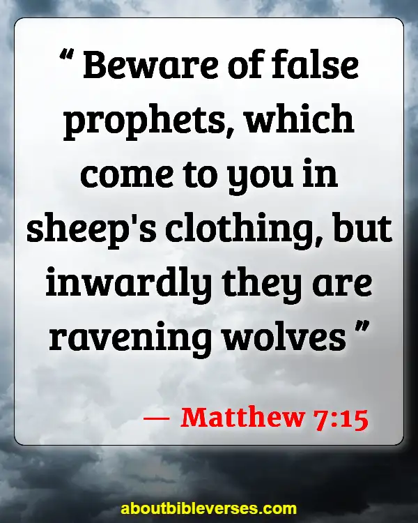 Bible Verses About Warning Of False Prophets (Matthew 7:15)