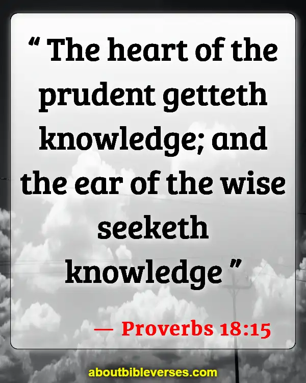 Bible Verses About Too Much Knowledge (Proverbs 18:15)