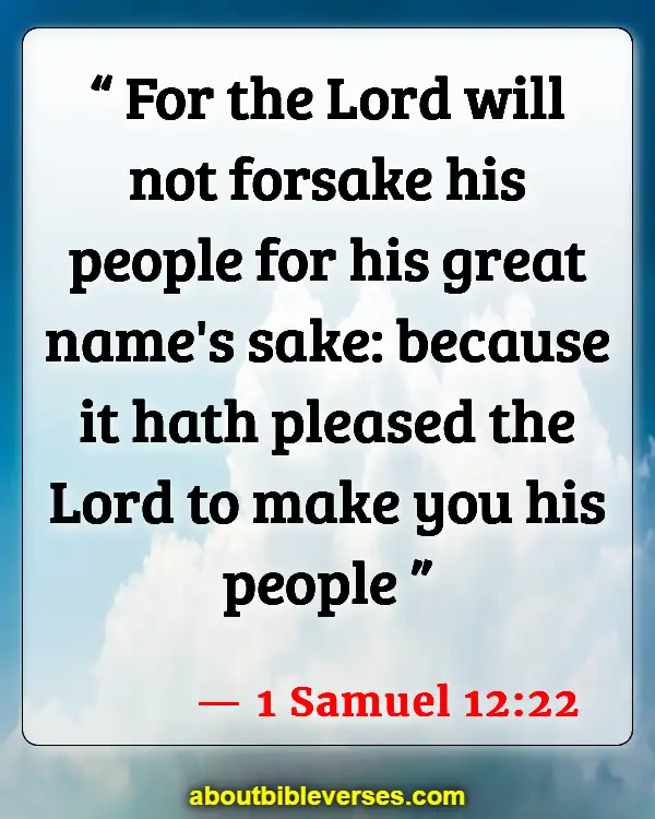 Bible Verses For Depression And Loneliness (1 Samuel 12:22)