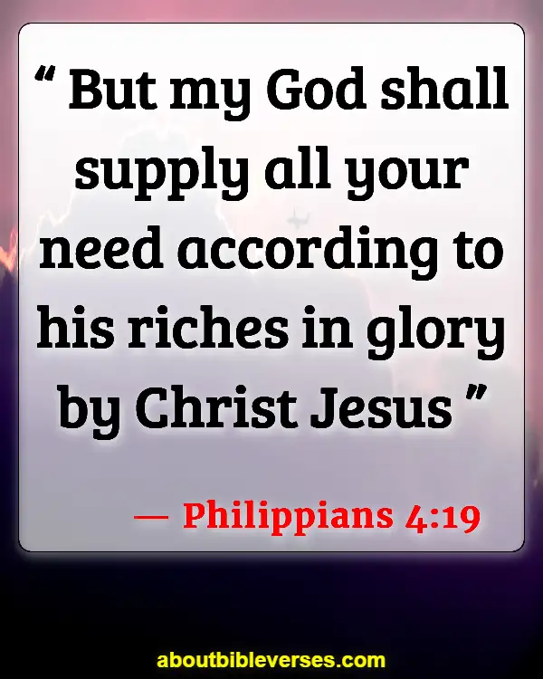 Bible Verses About Good Fortune (Philippians 4:19)