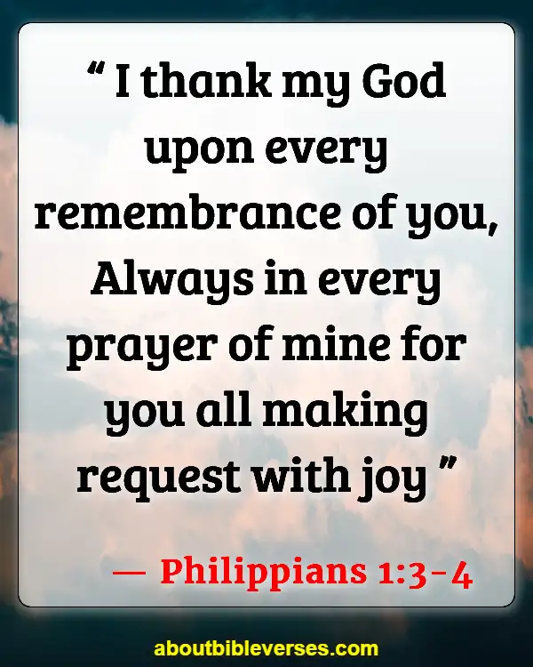 Bible Verses To Say Thank You To A Friend (Philippians 1:3-4)