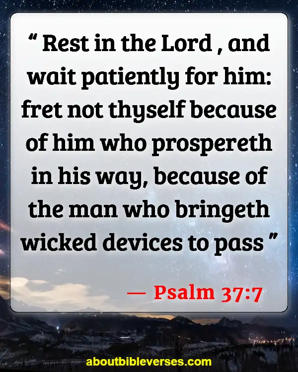 Bible Verses About Material Things (Psalm 37:7)