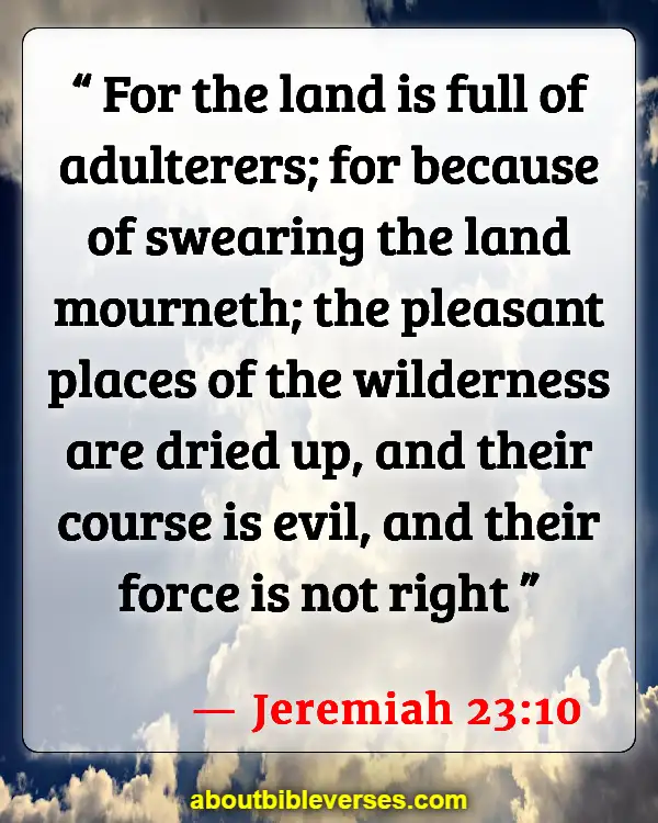 Bible Verses About Cursing (Jeremiah 23:10)