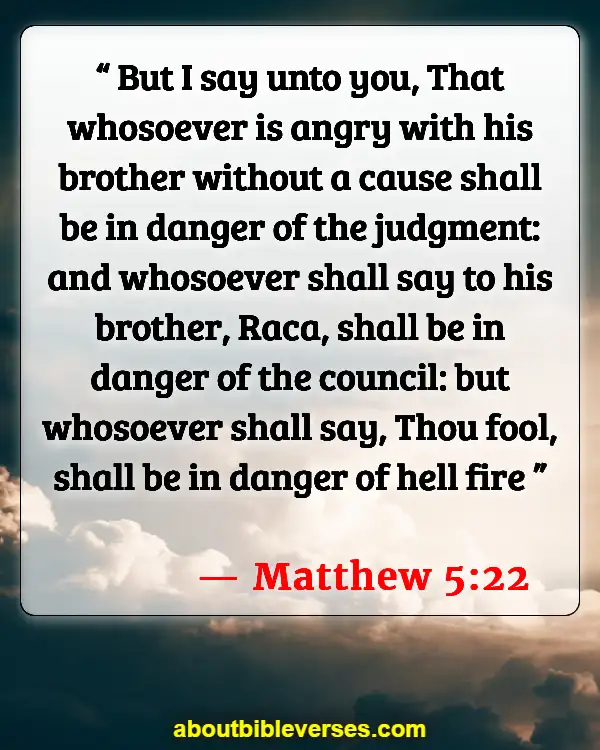 Bible Verses About Cursing (Matthew 5:22)