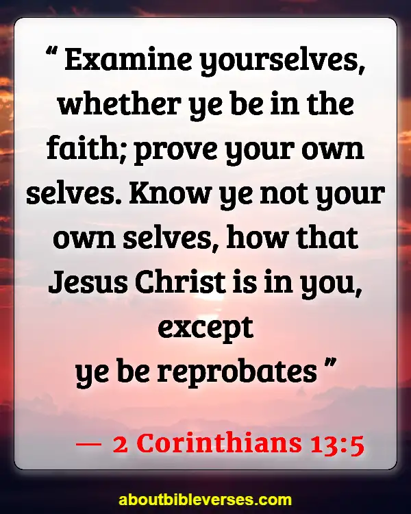 Bible Verses About Self-Awareness (2 Corinthians 13:5)