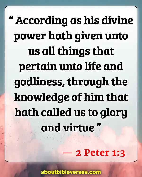 Bible Verses About Self-Awareness (2 Peter 1:3)