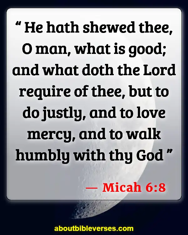 Bible Verses About Putting Others First (Micah 6:8)