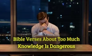 Bible Verses About Too Much Knowledge Is Dangerous