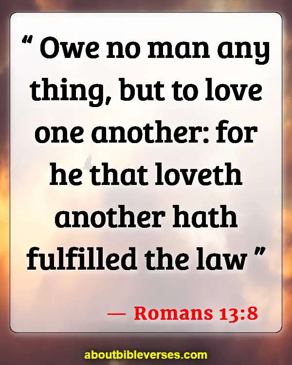 Bible Verses About Cheating With Money (Romans 13:8)