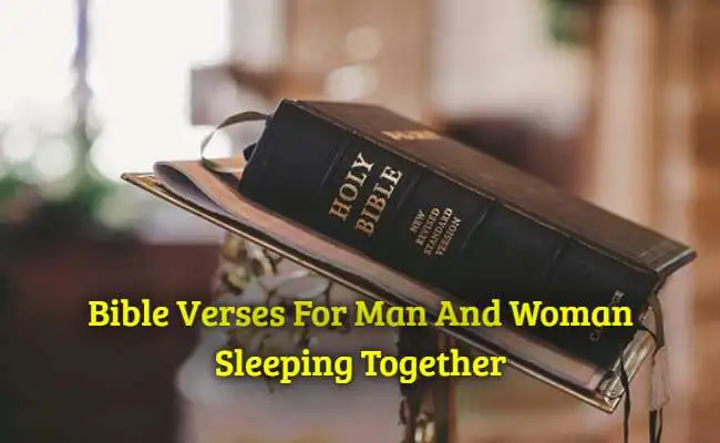 Bible Verses For Man And Woman Sleeping Together