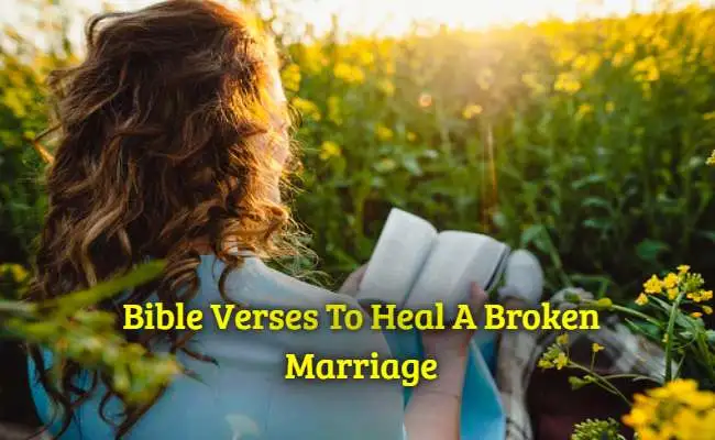 Bible Verses To Heal A Broken Marriage