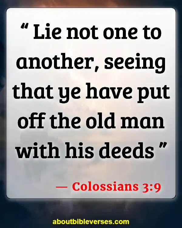 Bible Verses About Cheating With Money (Colossians 3:9)