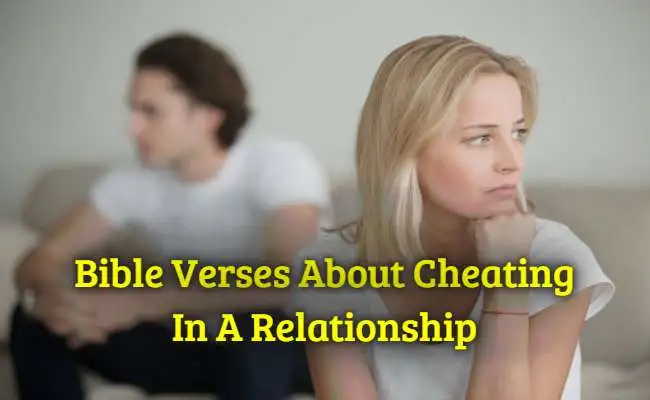 Bible Verses About Cheating In A Relationship