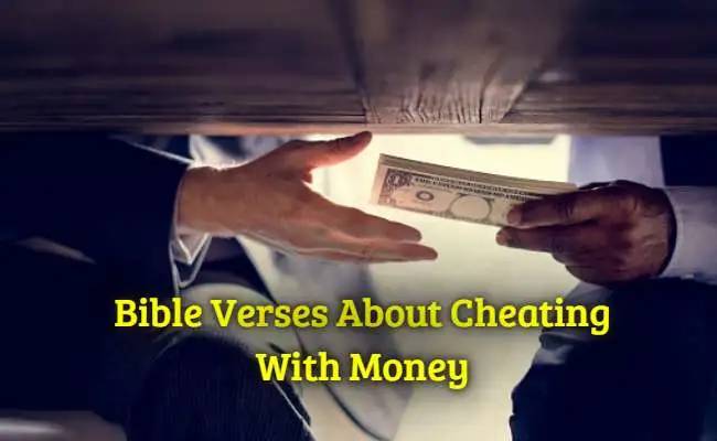 Bible Verses About Cheating With Money