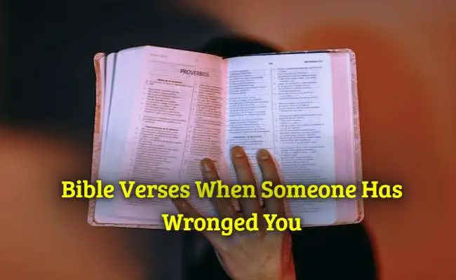 Bible Verses When Someone Has Wronged You