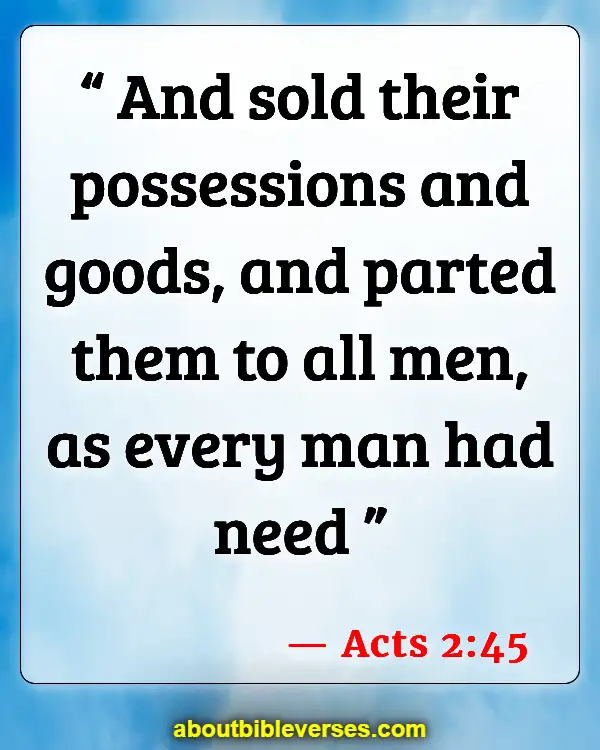 Bible Verses About Material Things (Acts 2:45)
