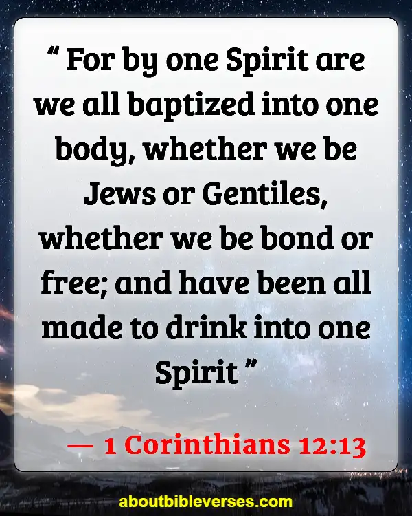 Bible Verses About Mixing Races (1 Corinthians 12:13)