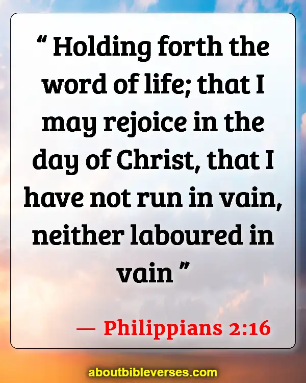 Bible Verses About Running The Race (Philippians 2:16)