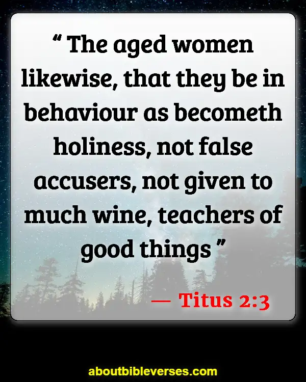 Bible Verses About Value Of A Woman (Titus 2:3)