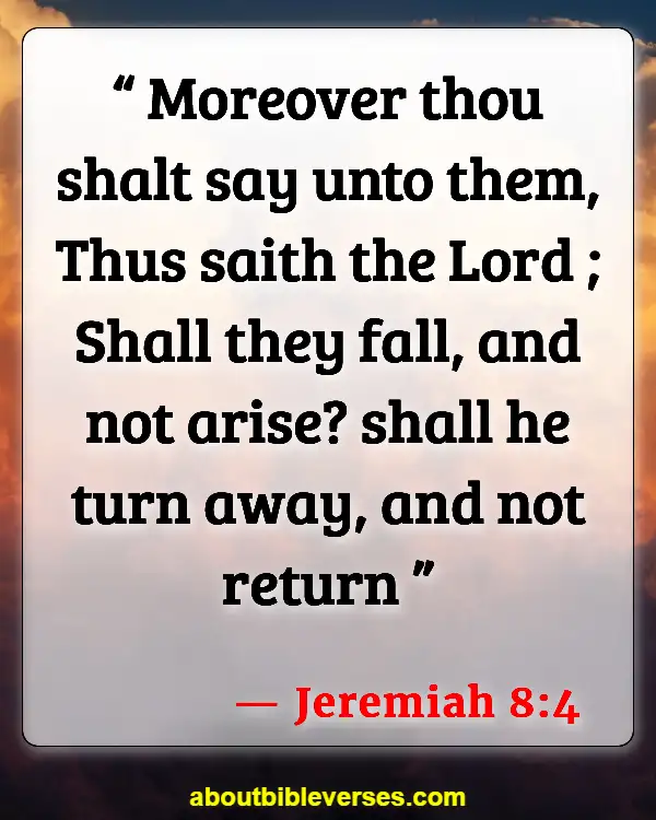 Bible Verses About Fall (Jeremiah 8:4)