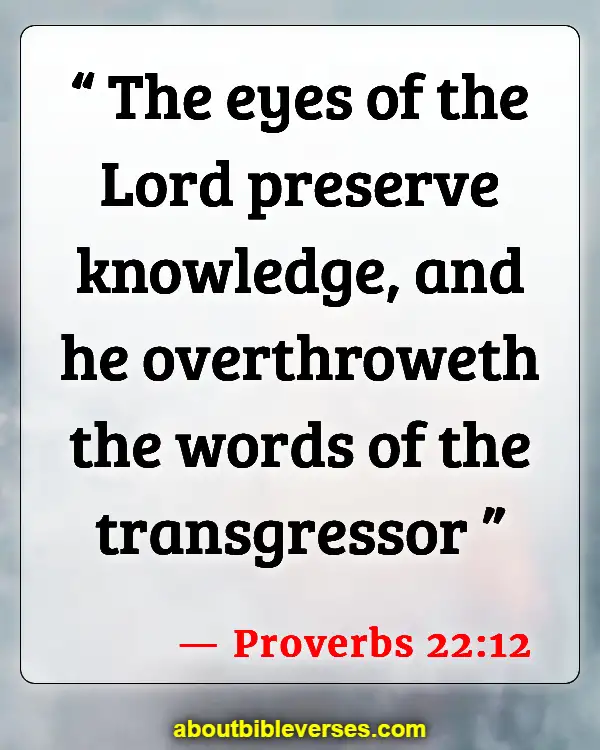 Bible Verses About Guarding Your Eyes And Ears (Proverbs 22:12)