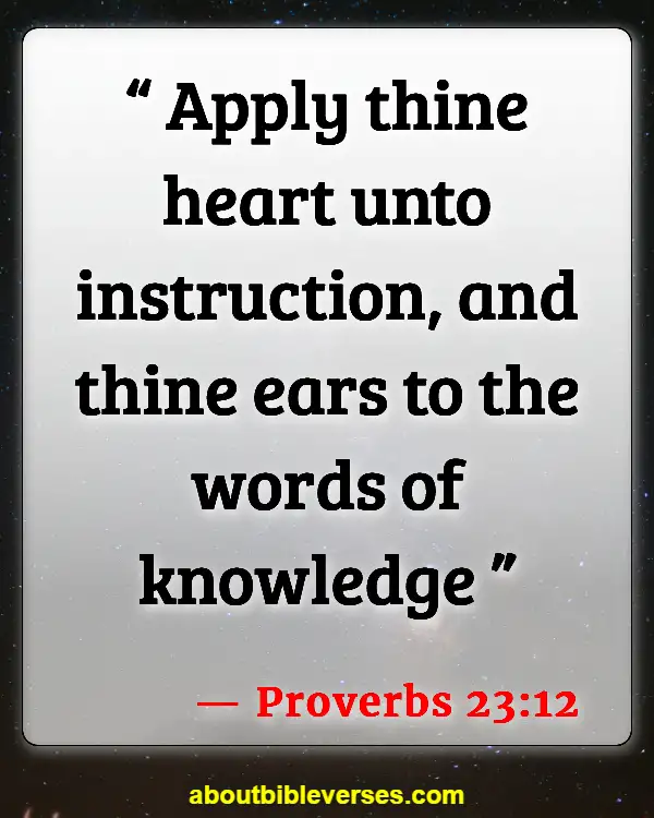 Bible Verses About Listening To Others (Proverbs 23:12)