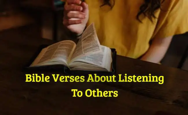 Bible Verses About Listening To Others