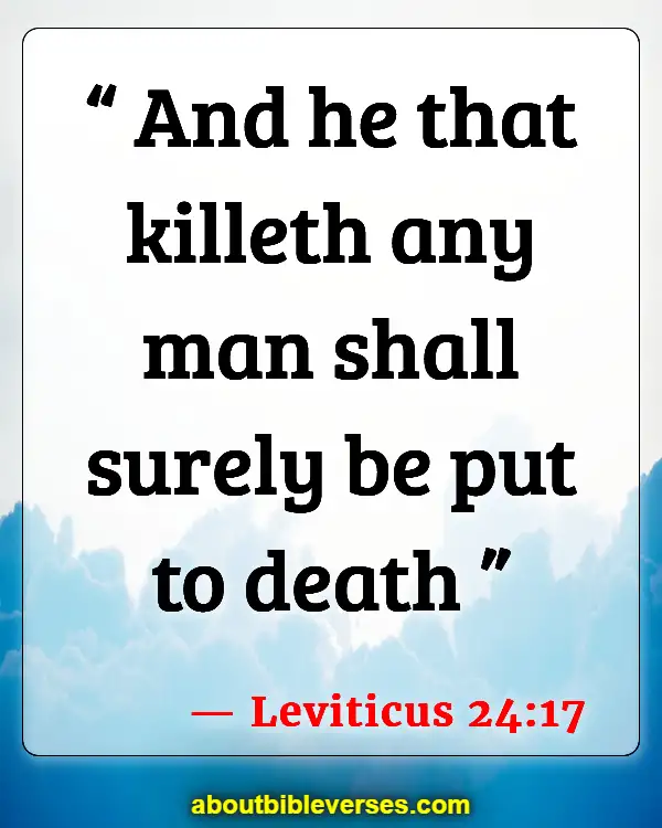 Bible Verses About Murdering The Innocent (Leviticus 24:17)