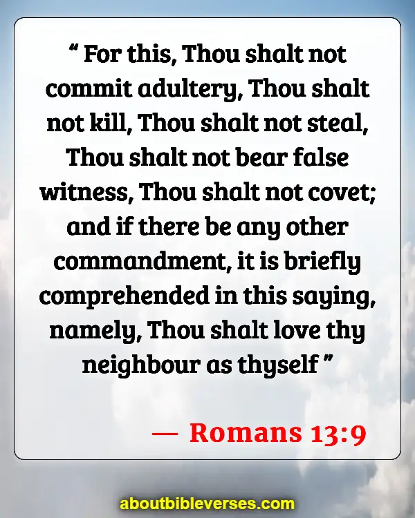 Bible Verses About Murdering The Innocent (Romans 13:9)