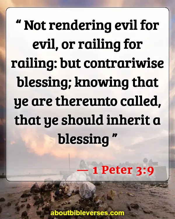 Bible Verses About Toxic People (1 Peter 3:9)